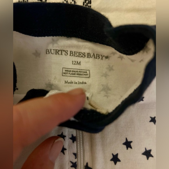 12 month Burt’s Bees sleep n play pjs - Picture 10 of 12
